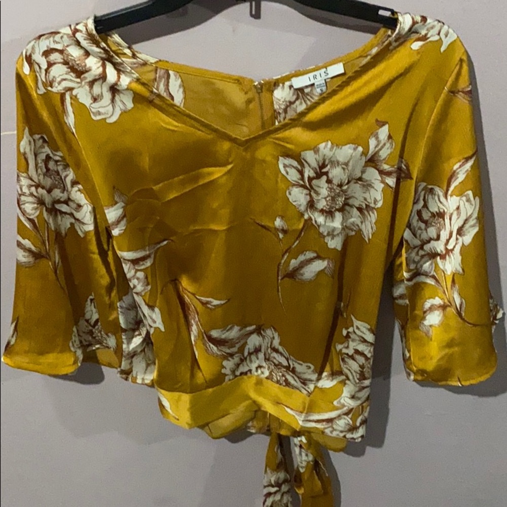 Wrap crop top
